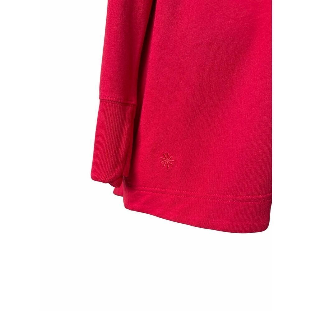 Athleta Cardigan Pranayama NWOT Restore Wrap Open Front Clover Berry Red Medium - Picture 9 of 11